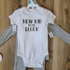 New Kid On The Block Baby 4-Piece Gift Set, 3-6M, NWT
